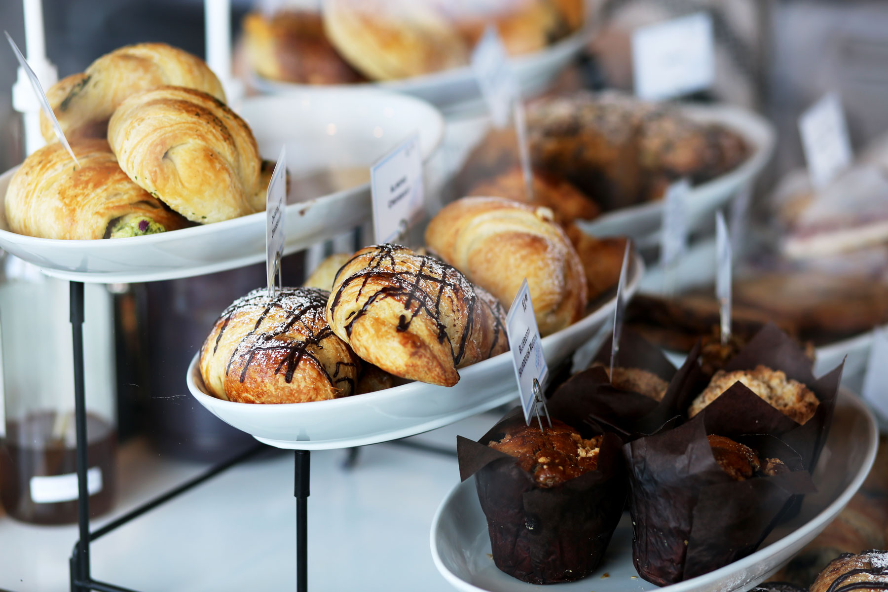 Fresh pastries from Sparrow Bakery on the counter